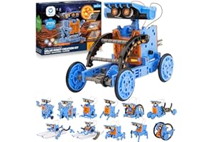 Sillbird Robot Solaire, 12 en 1 Robot Jouet Enfant Energie Solaire et Batterie Double entraînement Experiences Scientifiques Jouet de Construction pour Enfants de 8 à 9 à 10 à 11 à 12 Ans