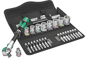 Wera Zyklop Speed-Knarrensatz 8100 SB 6. 3/8 Zoll, Antrieb, metrisch, 29-teilig, 05004046001