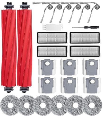 Set Ricambi Per Aspirapolvere Robot BPMIO B20 – Spazzole, Filtri HEPA E Panni Per Mocio, Compatibile Completo