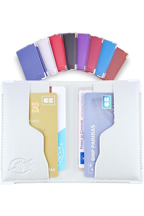 Porte-Cartes Blindé Anti-RFID Color Pop - Protection Contre Le Vol De Données - Fabriqué En France - Vert D'Eau