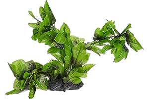 Amtra Plant Replica Hygrophilia - Decorativo per acquario, Pianta Artificiale per Acquario, Pianta Decorativa in plastica per Acquario Marino o D'acqua Dolce, 30 CM