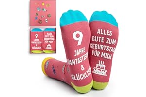 NxnChc Geburtstag Geschenke Socken Mädchen Und Jungen Modebewusste Geschenkbox Novelty Ideale Lustige Crew Kinder Für Freunde Und Familie Rosa Schwarz Blau Orange