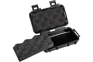 ESOYL YHG Boîte de rangement étanche en plastique, Noir , L