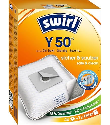 50x rs-products Staubsaugerbeutel Ersatz für/ähnlich zu Profissimo (SI2) | ähnlich zu dm-drogerie PR 30 I PR30