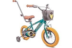 ‎SUN BABY sun baby Kinderfahrrad 12, 14 und 16 Zoll Jungen Verdant Bike Leicht Stützräder mit Schubstange ab 2-6 Jahre BMX Fahrrad Kinder