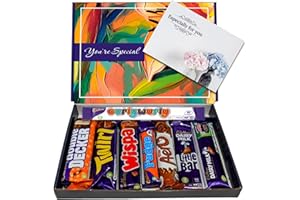 BENERRY Chocolate Gift Box - 8 Full Sized Bars - Perfect Letterbox Gift Hamper - Mix Of Chocolate Bars For Kids - Him and Her (Flourish All Occasions)