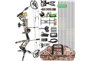 surwolf Archery Hunting Compound Bow Kit RTH 30-70 LBS Draw Length 23.5"-31", IBO 325FPS, Target Shooting Bow with Accessories for Bowfishing Archery Hunting
