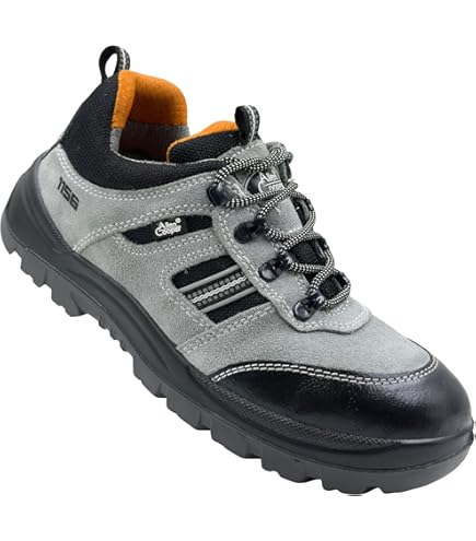 WORKSTAR Hillson Men's Safety Shoes Z+3 Model(Size-7, Brown