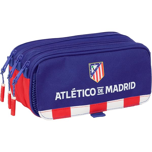 Safta ATLÉTICO DE MADRID - Mochila Escolar Infantil, Ideal para Niños de Diferentes Edades, Cómoda y Versátil, Calidad y Resistencia, 27x10x33 cm, Color Rojo/Azul