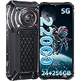 OUKITEL WP33 Pro Rugged Smartphone - 24GB+256GB, Android 13 phone, 136dB Super Speaker Smartphone, 22000mAh, 6.6" FHD+Display IP68 Waterproof Phone, 64MP+32MP Camera, 5G Dual SIM Dual, NFC/OTG/GPS…
