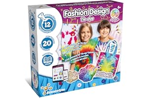 Science4you Fashion Design - Tie Dye Kit para Niños, Incluye 12 Actividades y Bolsa Tie Dye, Set de Juegos y Manualidades para Niños 6+ años, Juguetes y Regalos para Niño y Niña 6+ años
