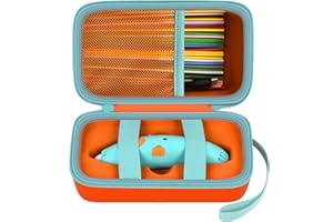 ANKHOH Case Compatible with 3Doodler Start+ Essentials (2023) for 3D Pen Set for Kids, Storage Organizer Holder for Printing Filament Refill and USB Charger, Orange-Bag Only