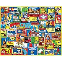 White Mountain Puzzle 1000 Pezzi Autolavaggio Vintage | Poster Incluso | 61x76 Cm | Made In USA - 2