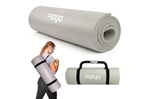 ‎FIZYO Fizyo Mata do Jogi, Gimnastyczna i Pilatesu, Antypoślizgowa Pianka NBR, Kauczuk Syntetyczny, Treningowa, Fitness, Sport, Ćwiczenia, Relaks, Wytrzymała