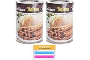 THE BRAMBLE BAY Wafer Rolls Bundle contains Bolero Cocoa 400g x 2, Sealing Clips x2