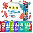 Shameless Snacks - Healthy Low Calorie Snacks, Low Carb Keto Gummies (Gluten Free Sweets) - Super Variety Pack of 6 Packs