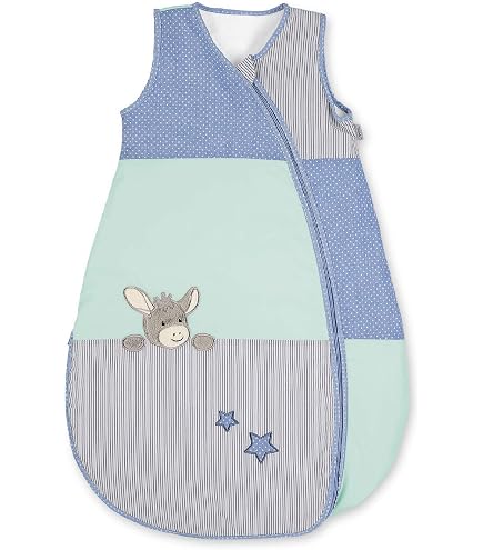 Sterntaler Summer Sleeping Bag for Toddlers, With Zip, Size: 70, Waldis, White/Grey Baby Products
