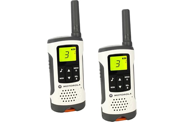 Motorola Paire de talkies walkies Motorola T50 portée en champs libre 6km Blanc