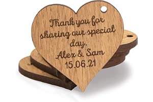 Thank you sharing our special day tags - Table Decorations Wedding Confetti Hearts