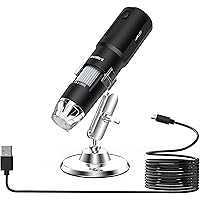 Wireless Digital Microscope Camera 720P Pocket Handheld USB Magnification Endoscope 50X to 1000x Compatible with iPhone…