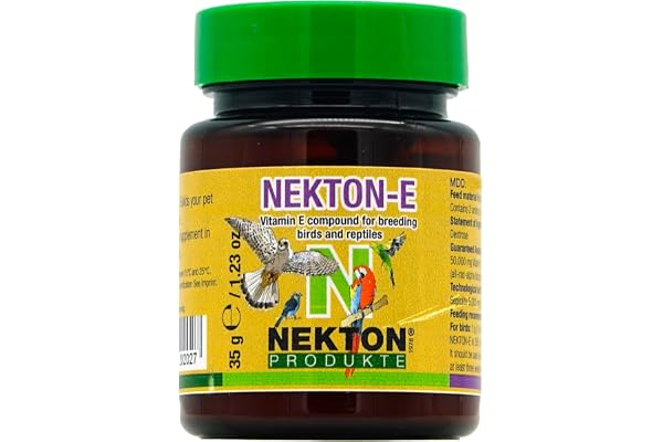 Nekton - Complément Alimentaire E Vitamine E pour Oiseaux, 35 g