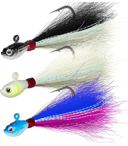 4pcs Bucktail Jig Fishing Lures Kit - Saltwater Freshwater, 0.25oz To 2oz, For Bass, Striper, Fluke - View #5