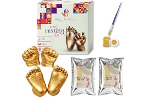 Mold Your Memories Baby Casting Kit for hand and feet. Baby records for lifetime. Unique gift for new born, keepsake Milestone .Newborn gifting, baby gifting.