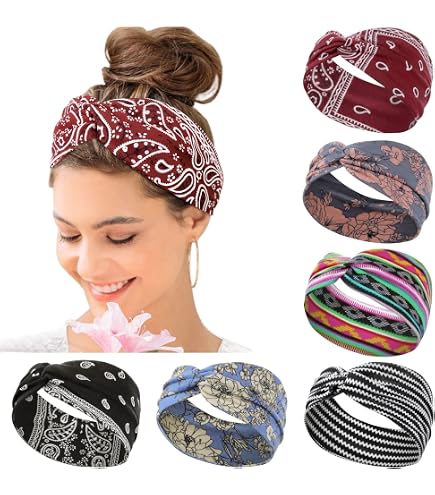 2 Fasce Turbante Natalizie Elastiche Con Renne E Fiocchi Di Neve - Regalo Natale Uomo E Donna