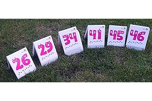 Callieway® Agility - Set di 25 targhe numerate da 1 a 22 +A, B, C (set completo da torneo FCI)