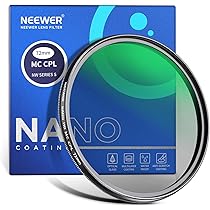 NEEWER Lot De Filtres UV CPL - 82 Mm - Filtre Polarisant Circulaire - Filtre Polarisant - Filtre
