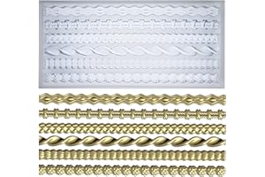 FUNSHOWCASE Trimming Ornaments Mould for Polyclay Air Dry Clay Plaster