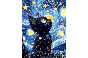 FLAJZ Diamond Painting, Katze 5D Diamant Painting Bilder, Diamond Painting Set für Erwachsene und Anfänger, DIY Mosaikherstellung Bastelset für Haus Wanddeko, 30x40cm