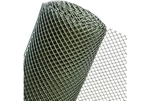 HaGa® Kunststoffzaun Zaun Gartenzaun 1m Höhe Maschenweite 15mm (Meterware)