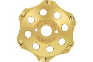 PRODIAMANT PKD Diamantschleiftopf 125mm für Winkelschleifer - 6 Segmente für Beton, Estrich & robuste Beschichtungen - langlebig und leistungsstark