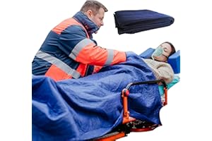 Tiga-Med 30 coperte monouso per pazienti, 110 x 190 cm, con imbottitura in policotone, extra spessa: 400 g, coperta da campeggio monouso