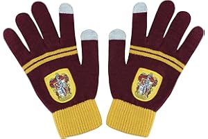 Cinereplicas - Harry Potter - Gants Ecran Tactiles - Licence Officielle - Maison Gryffondor - Taille Unique - Rouge et Jaune