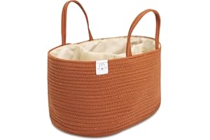 NATEMIA portable pour chambre d'enfant et voiture - Organiseur de voyage - Sac fourre-tout avec séparateurs pour couches et lingettes