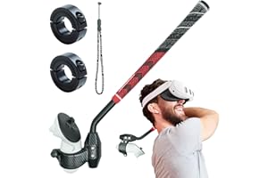 DeadEyeVR - DriVR Golf Club for Meta Quest 3 & Pro - Realistic VR Golf Simulator Handle - Weighted VR Club Grip for Enhanced Play