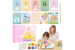 TDWE Jouets de Bricolage Poke Art，Jouet De Bricolage Art De Pok - Frénésie d'art en Tissu pour Enfant | Bricolage Fait à Main Poke Fun Enfant Peinture Cent Changement Robe Jouets