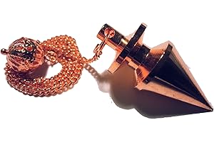 ANIMUS IMPERAT Péndulo De Metal Diferentes Variedades (Tipo 1 Color Cobre Con Cuello 3cm)