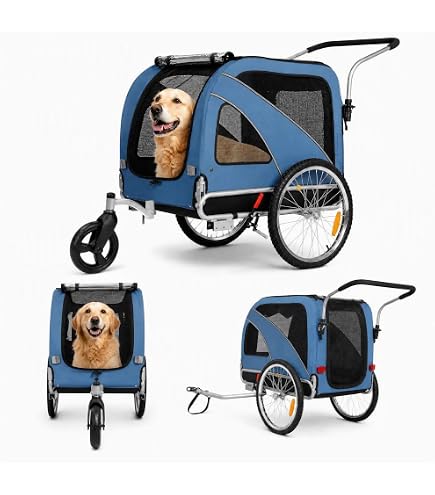 m wave fahrradanhänger hund Hundefahrradanhänger, faltbar, Regenschutz, Kupplung, bis 30 kg, STALWART PET von M-WAVE Haustier keyde Color:FRD 12k / Matte Green Earth minipishop Zahndose Milchzähne Mädchen