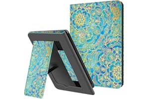 OLAIKE Etui z klapką do Kindle Paperwhite 2018 - z funkcją Auto Wake/Sleep, obicie ze skóry PU z paskiem na rękę (tylko do Kindle Paperwhite 10. generacji - 2018), Mandala Totem