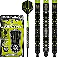 WINMAU Michael van Gerwen MvG Adrenalin Tungsten Softip Darts Set 22g with Prism Flights and Vecta Shafts (Stems)