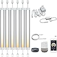 LED Smart Under Cabinet Lights Work with Alexa,Siri, Echo, Google Home and IFTTT No Hub Required, 2700K to 6500K 6 Lights Bars Kit