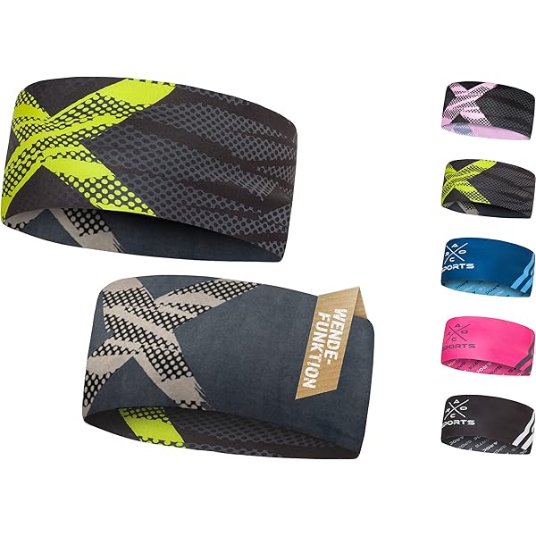 Irtyif Stirnbänder 4er Set - Schweißband Für Sport & Fitness