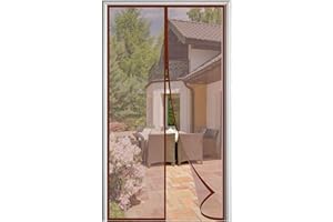 RECHTECKIG Magnétique Moustiquaire Porte, Aimantée Maille Ultra Fine Fermeture Automatique Rideaux Anti Mouches Installation Facile, pour Portes de Multi Types