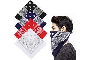 Bekecidi 4 szt. bandany paisley chusta na głowę bandana dla mężczyzn i kobiet wielofunkcyjna bandana opaska na głowę kowbojskie apaszki unisex chustki na głowę chusteczka akcesoria do włosów,
