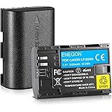 ENEGON LP-E6NH/LP-E6N/LP-E6 Batteria Ricaricabile 3000mAh(2Pezzi) Compatibile con Canon EOS R R5 R5C R6 R7,EOS 90D 80D 70D 60