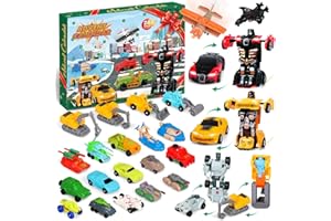Humairc Car Advent Calendar 2023 Boy, Deformation Car Advent Calendar for Kids, Toys Advent Calendar - Xmas Surprise Gift for Son Grandson Boys Nephew