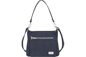 Travelon Anti-Theft Heritage Hobo Bag, Indigo, One Size, Travelon Anti-Theft Heritage Hobo Bag